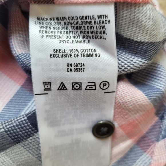 Columbia Plaid Short Sleeve Button Down Shirt! Size Small! NWT! - Picture 6 of 10